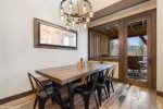 Large dining table to accommodate your entire property  